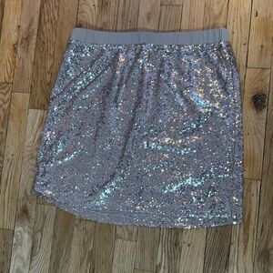 Joe Fresh Gold Sequinned Skirt - Large